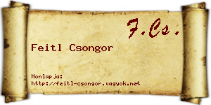 Feitl Csongor névjegykártya