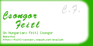 csongor feitl business card